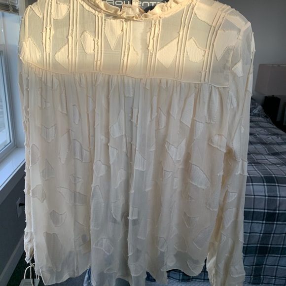 Aritzia Wilfred cream blouse size Large. - Picture 1 of 3